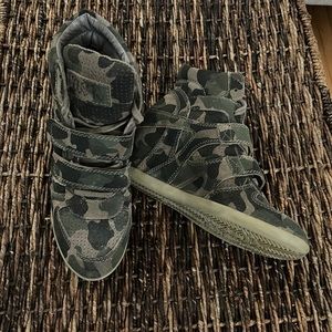 Ash camo wedge sneaker size 38
